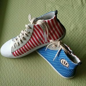 Red White and Blue Sneakers